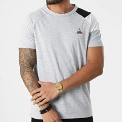 Bon marché 🥰 Tee 👚 Shirt Bat N1 2210555 Gris Chiné de Le Coq Sportif 👍 -Comme Des Loups Soldes le coq sportif 291685 2210555 20211122T142617 03
