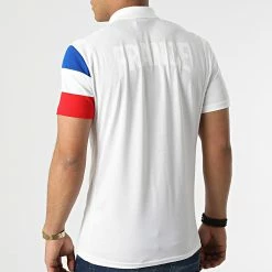 Meilleure affaire 🎁 Polo A Manches Courtes Equipe De France Olympique Hiver 22 2210049 Blanc de Le Coq Sportif 🔥 -Comme Des Loups Soldes le coq sportif 293105 2210049 20211210T160127 04