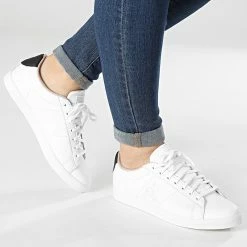 Coupon 👍 Baskets Femme Elsa 2210126 Optical White Black de Le Coq Sportif ❤️ -Comme Des Loups Soldes le coq sportif 296096 2210126 20220125T150828 03