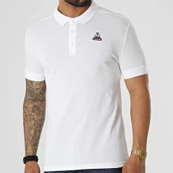 De gros 🛒 Polo Manches Courtes 2121093 Blanc de Le Coq Sportif 💯 -Comme Des Loups Soldes le coq sportif 322059 2121093 20220613T154336 01