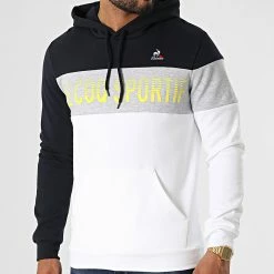 Meilleur prix 🤩 Sweat Crewneck 2220299 Blanc Bleu Marine de Le Coq Sportif 😉