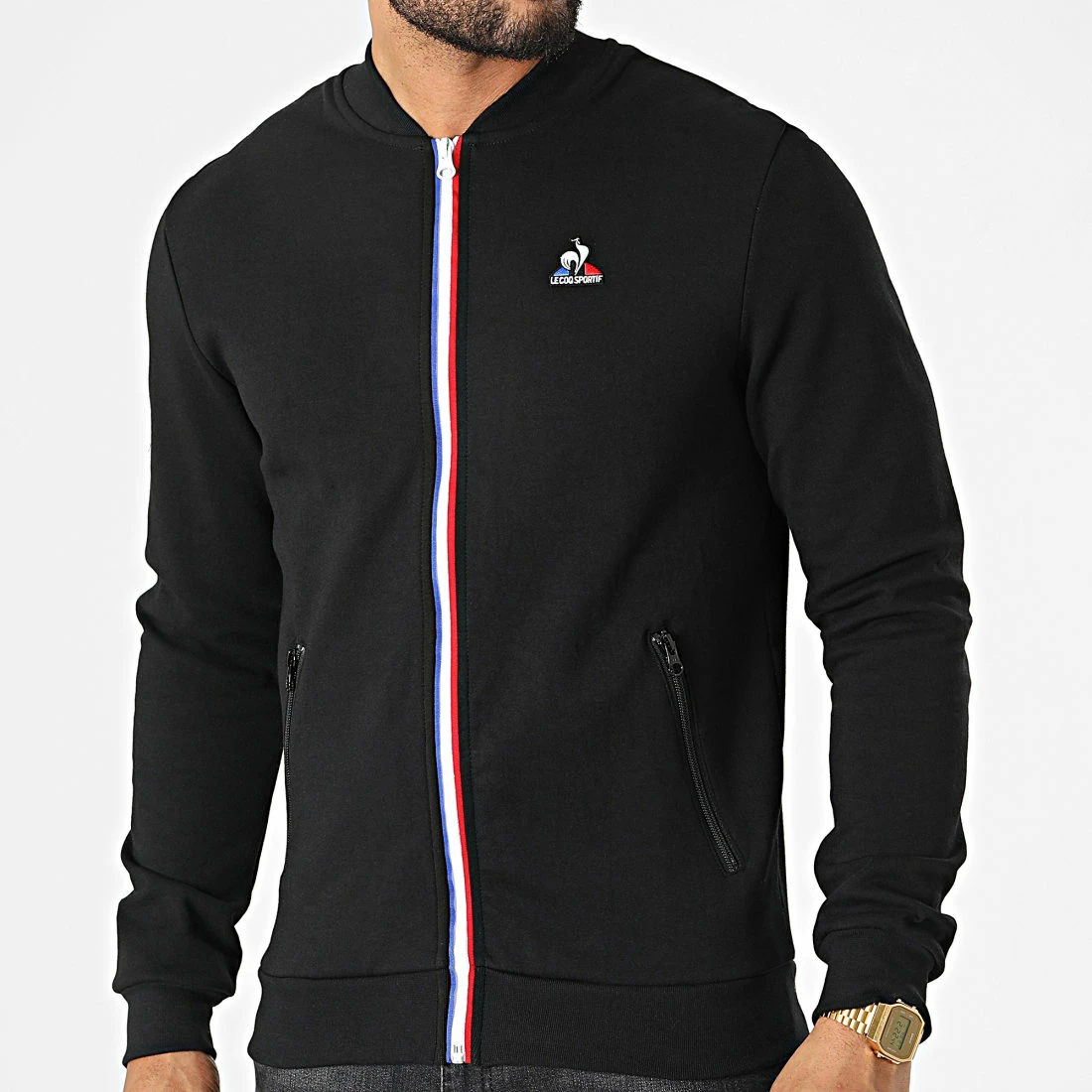 Coupon 🧨 Veste Zipépe 2220654 Noir de Le Coq Sportif 👏 5 Coupon 🧨 Veste Zipépe 2220654 Noir de Le Coq Sportif 👏 – Image 3