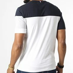 Les meilleures critiques de ⌛ Tee 👕 Shirt 2220295 Blanc Bleu Marine de Le Coq Sportif ⌛ -Comme Des Loups Soldes le coq sportif 323726 2220295 20220620T161349 04