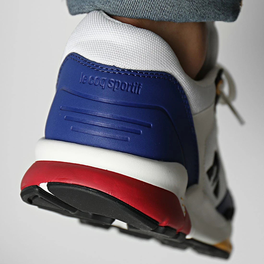 Nouveau 🎁 Baskets LCS R500 Sport 2220204 Optical White Scarlet de Le Coq Sportif 🔔 6 Nouveau 🎁 Baskets LCS R500 Sport 2220204 Optical White Scarlet de Le Coq Sportif 🔔 – Image 4