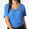 Grosses soldes 🥰 Tee 👕 Shirt Femme 2210523 Bleu Chiné de Le Coq Sportif 💯 -Comme Des Loups Soldes le coq sportif 326716 2210523 20220715T153000 01