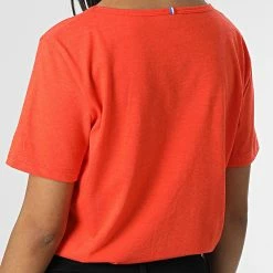 Meilleur prix 💯 Tee 👚 Shirt Femme 2210799 Orange de Le Coq Sportif 🔥 -Comme Des Loups Soldes le coq sportif 326727 2210799 20220715T154639 04