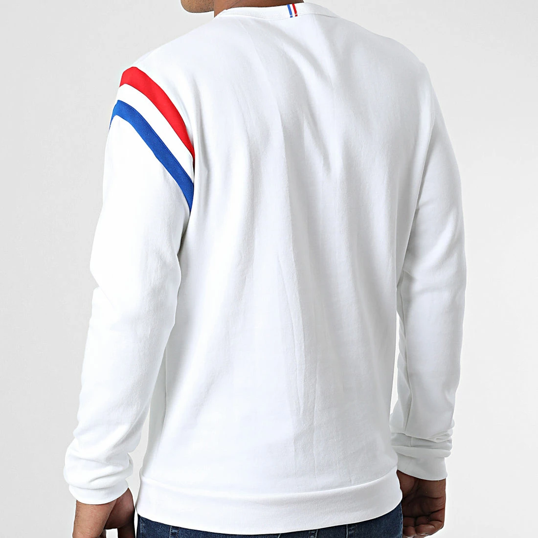 Meilleure affaire 🎁 Sweat Crewneck Tricolore 2210865 Beige de Le Coq Sportif 😀 6 Meilleure affaire 🎁 Sweat Crewneck Tricolore 2210865 Beige de Le Coq Sportif 😀 – Image 4