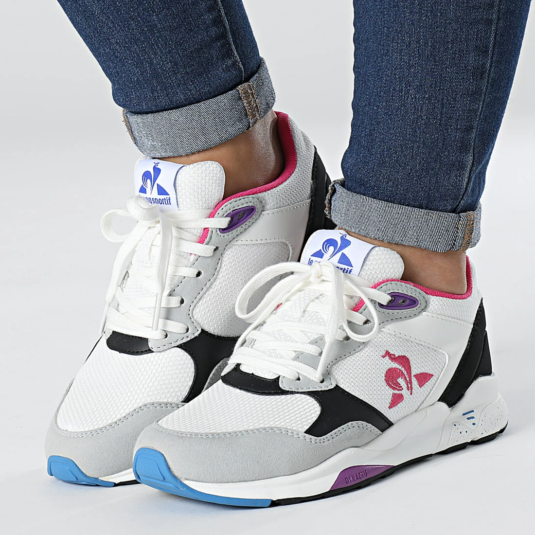 Remise 😍 Baskets Femme LCS R500 Sport 2220216 Optical White Black de Le Coq Sportif 🧨 3 Remise 😍 Baskets Femme LCS R500 Sport 2220216 Optical White Black de Le Coq Sportif 🧨