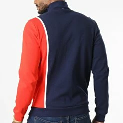 Coupon 😉 Veste Zippée Tricolore 2220290 Bleu Marine Rouge de Le Coq Sportif 🧨 -Comme Des Loups Soldes le coq sportif 332077 2220290 20220811T154956 04
